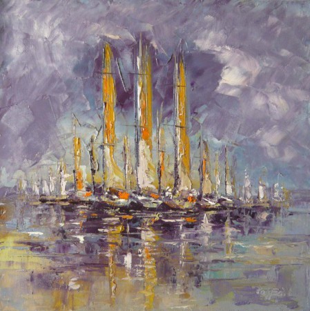 Kékszalag 40x40 olaj vászon Ár: 70.000 Ft